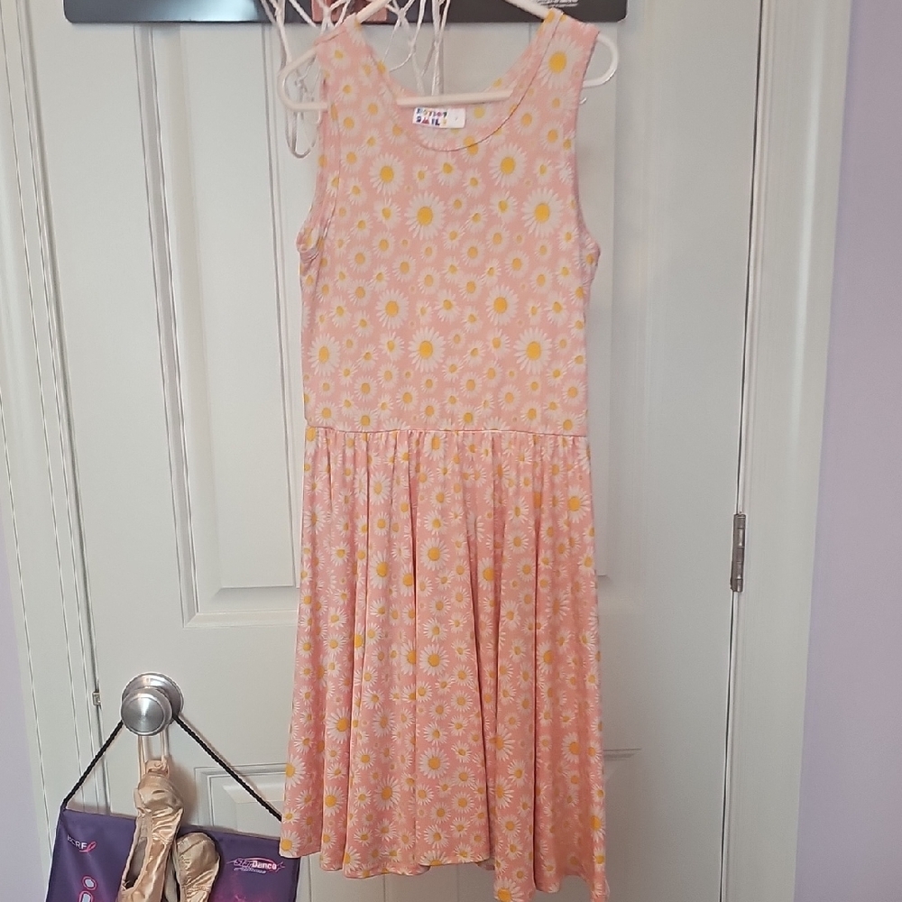 Dot Dot Smile Floral Pink and Yellow Dress